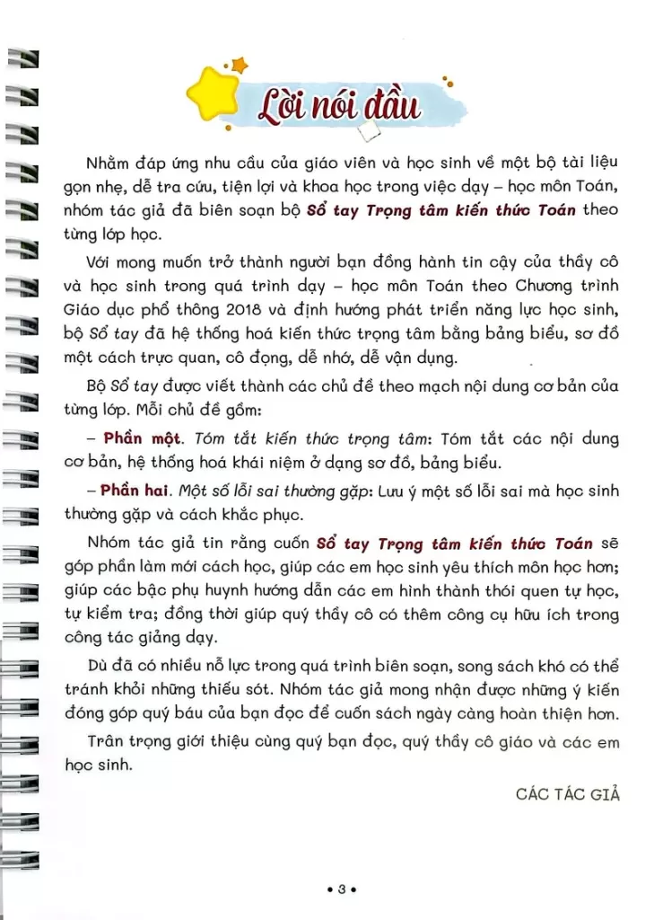 SỔ TAY TRỌNG TÂM KIẾN THỨC TOÁN LỚP 7